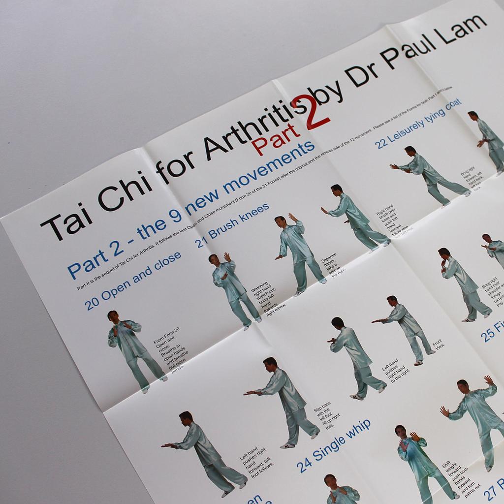 Dr Lam Tai Chi for Arthritis Part 2 Movement Chart